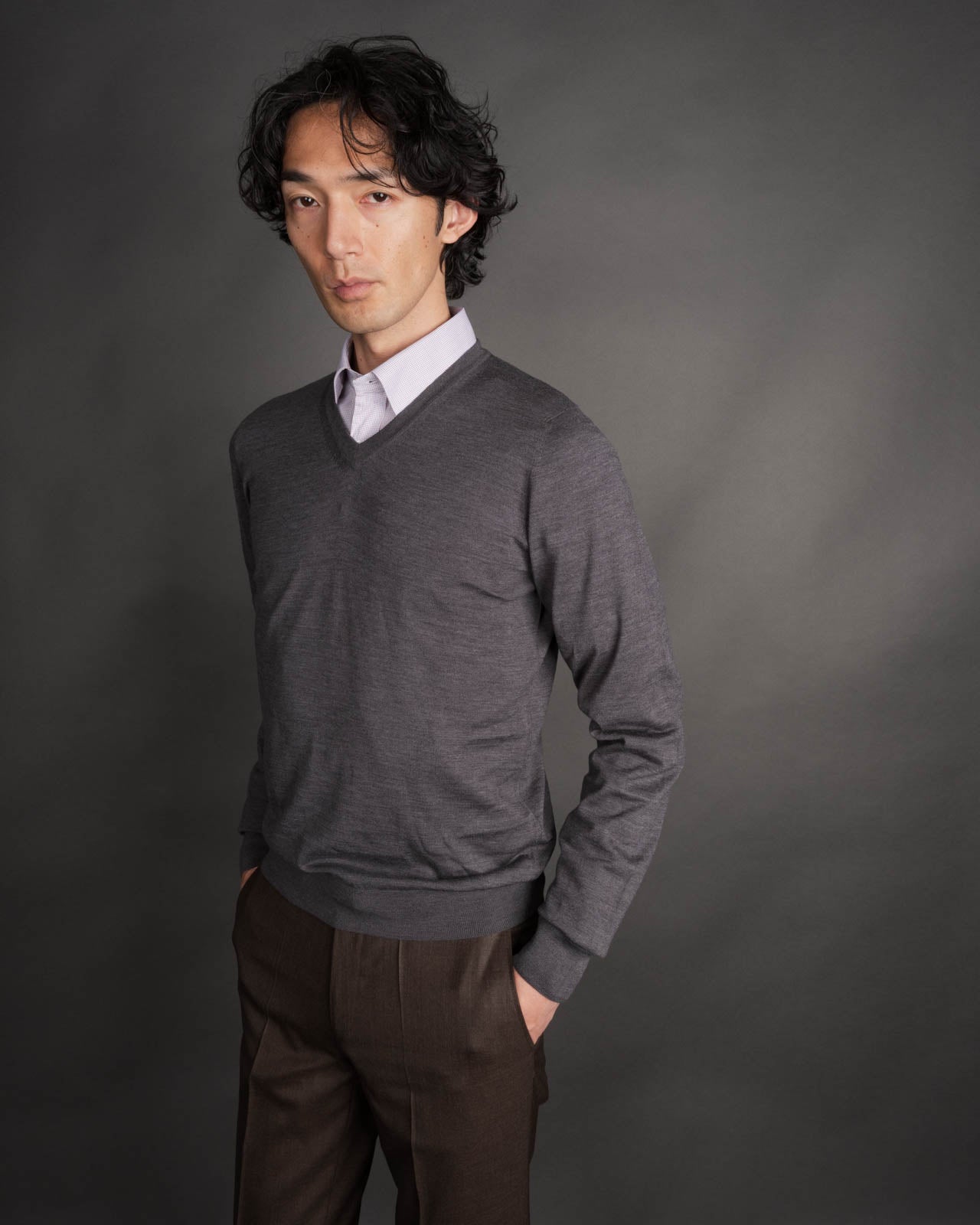 Asheville Superfine Merino V-neck Sweater
