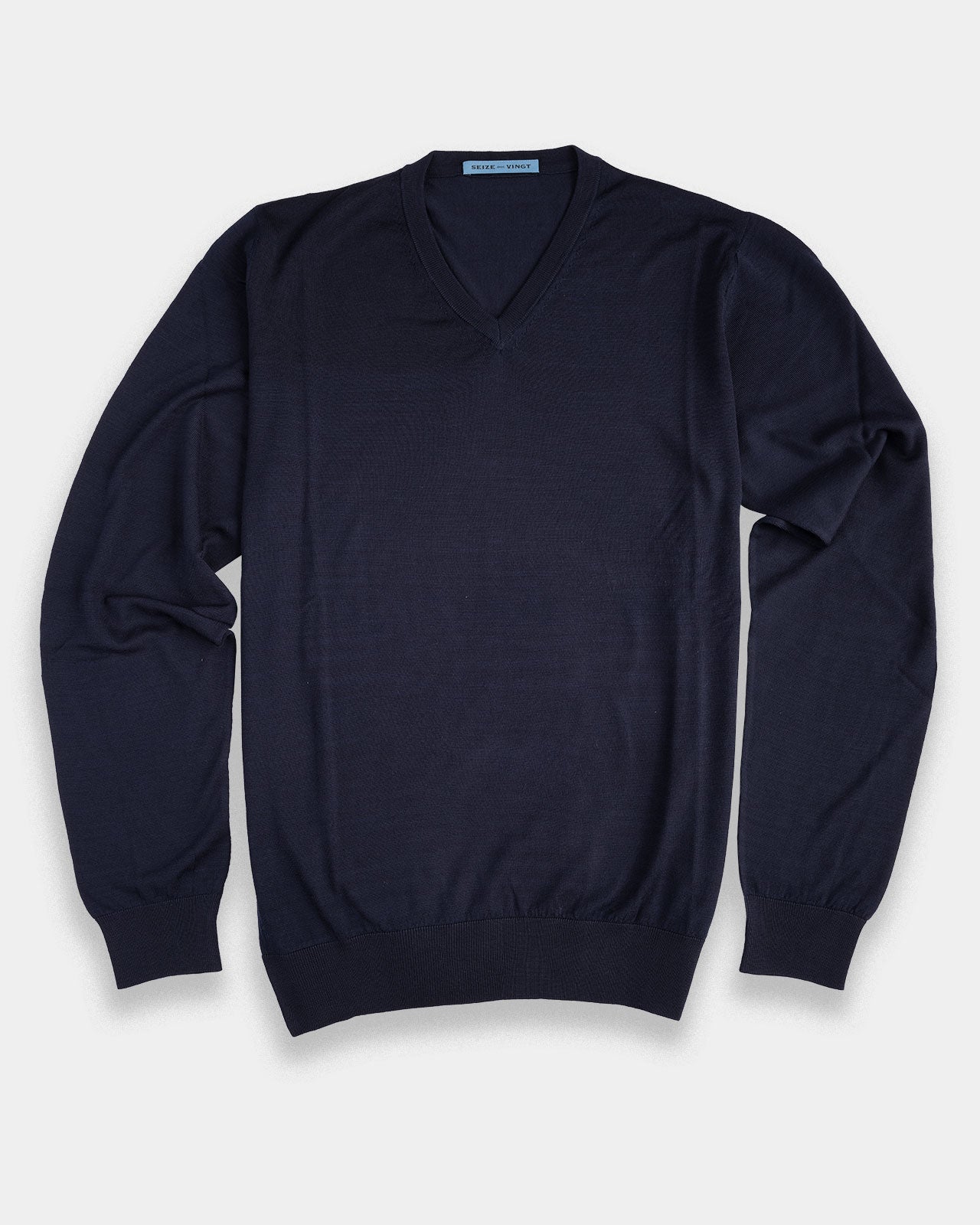 Durham superfine merino V-neck sweater (Sale)