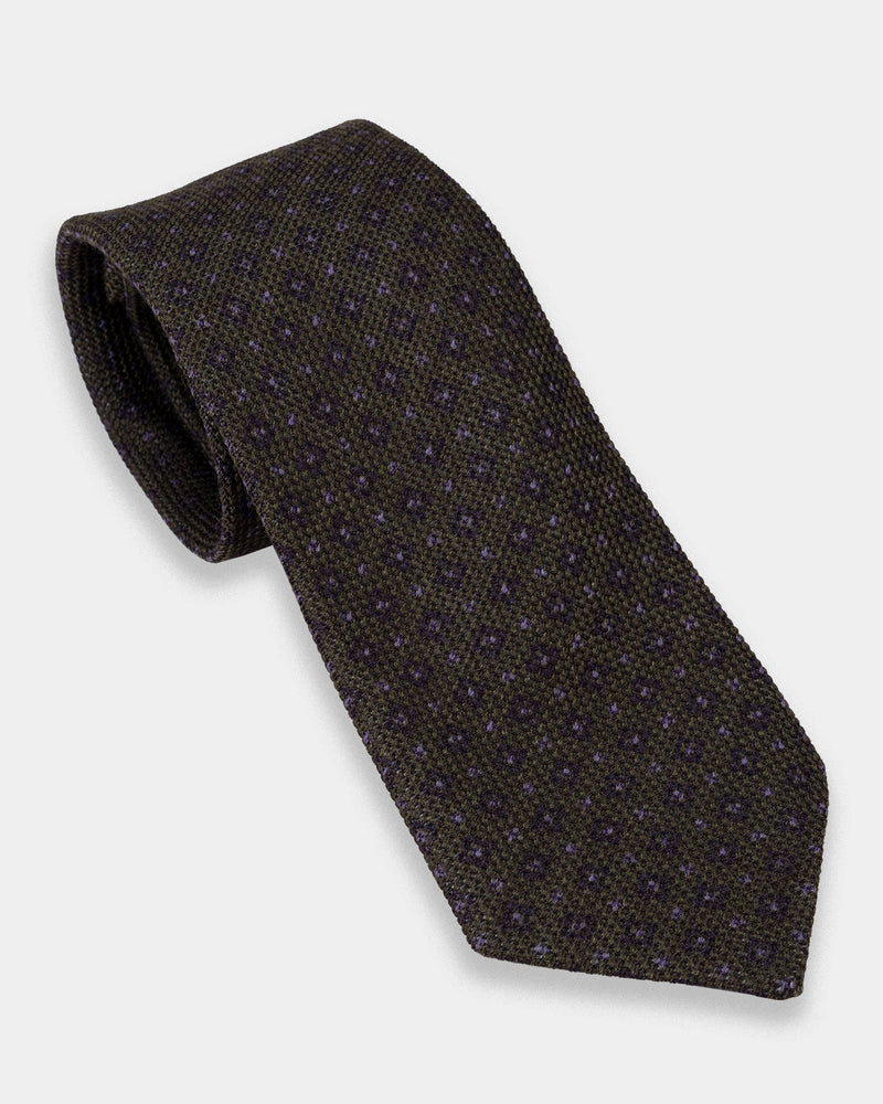 New! - Green with subtle blue/blue medallion Tie