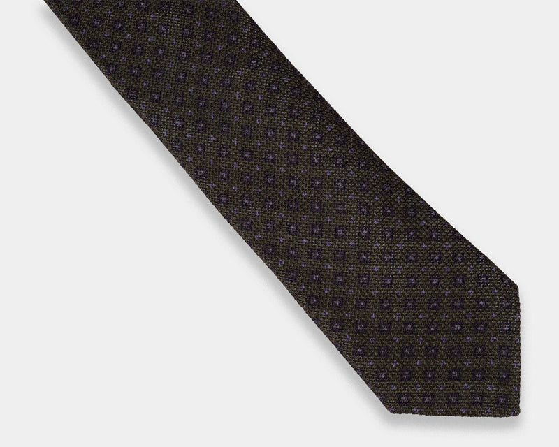 New! - Green with subtle blue/blue medallion Tie