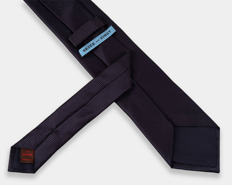 New! - Navy Texture Tie