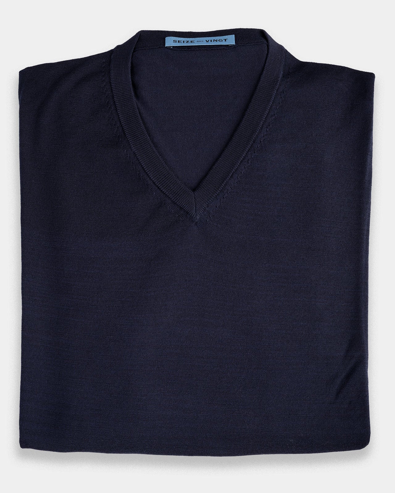 Durham superfine merino V-neck sweater (Sale)
