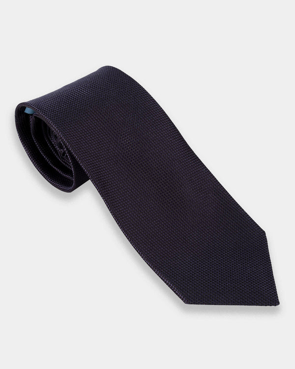 New! - Navy Texture Tie
