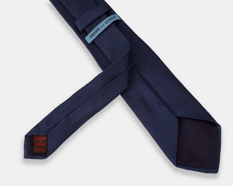 New! - Blue/blue Texture Tie