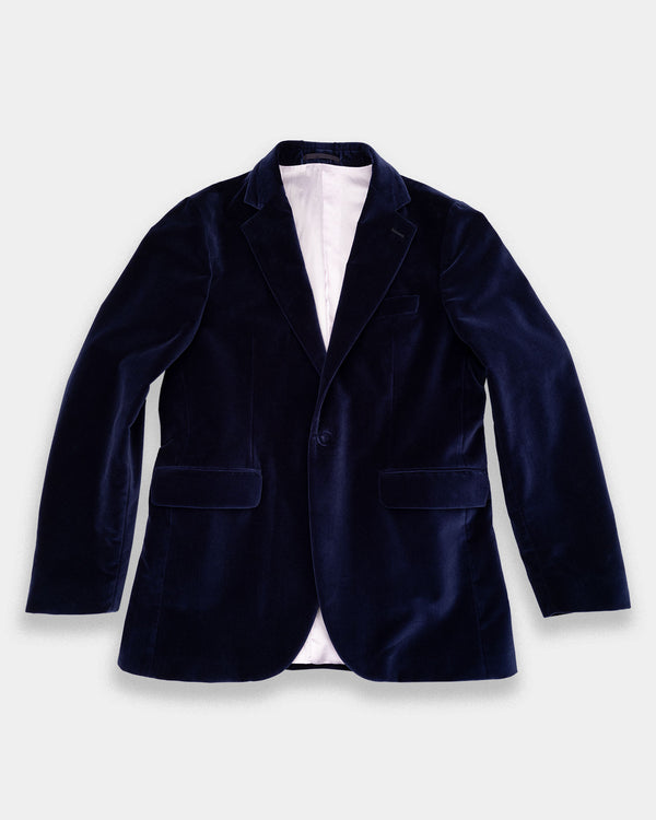 Blue Velvet Jacket (Sale Size US40/EU50 Only)