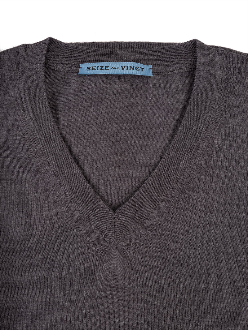 Asheville Superfine Merino V-neck Sweater