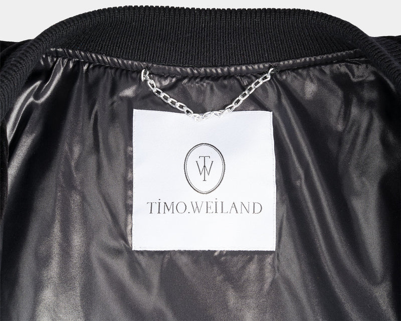 Black as Night Velvet Bomber