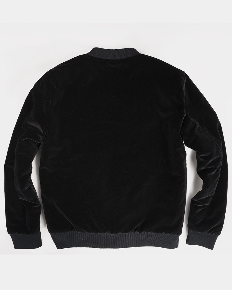 Black as Night Velvet Bomber