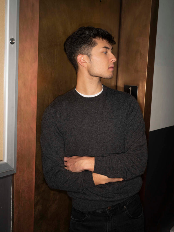 Storm Crew Neck Cashmere Sweater