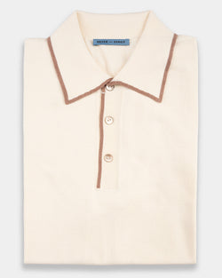 Beige - Brown Polo