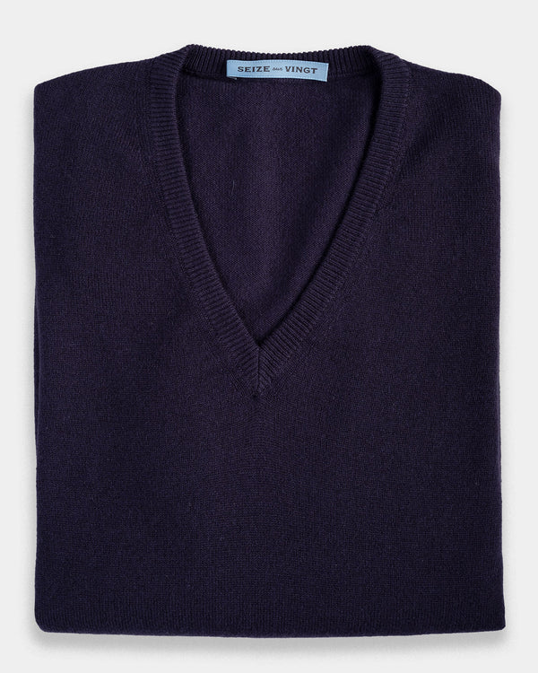 Middlebury V- Neck Cashmere Sweater (Sale size XXL only)