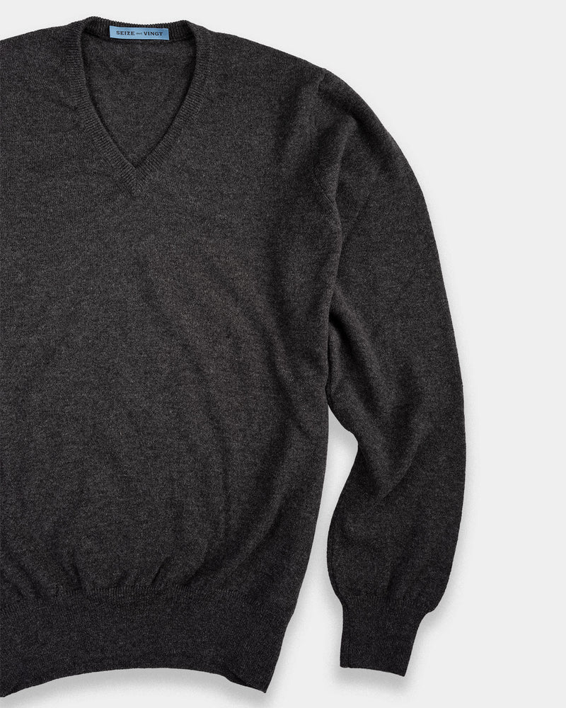 Storm V- Neck Cashmere Sweater (Sale)