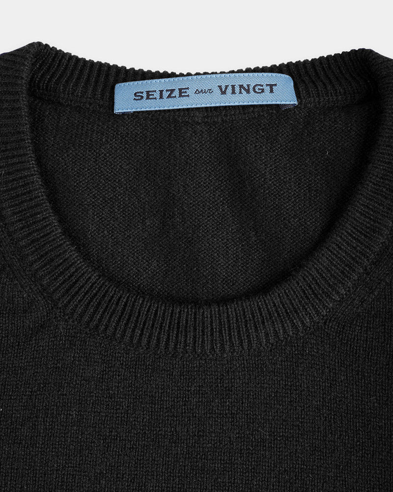 Raven Crew Neck Cashmere Sweater