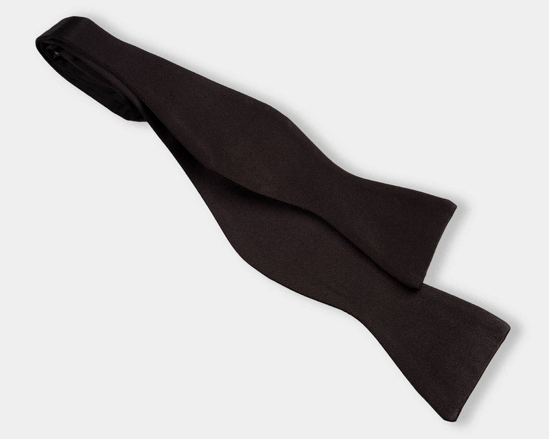 Black Satin Bowtie