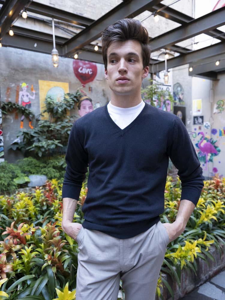 Middlebury V- Neck Cashmere Sweater